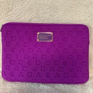 Marc by Marc Jacobs Logo Embossed Laptop Case